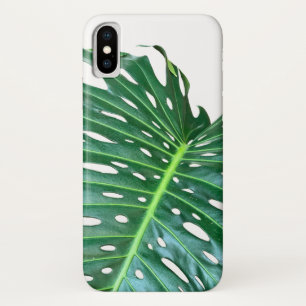 Elegant Palm Leaf tropical jungle rainforest leaf iPhone X Case