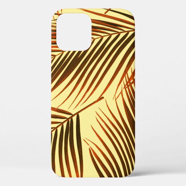 Elegant Palm Repeat Pattern Design Case-Mate iPhone Case (Back)