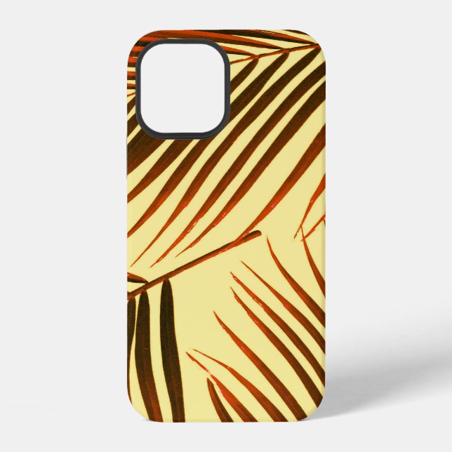 Elegant Palm Repeat Pattern Design iPhone Case (Back)