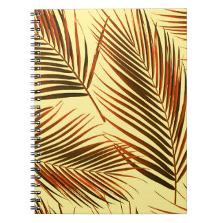 Elegant Palm Repeat Pattern Design Notebook