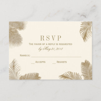 Elegant Palm RSVP Card