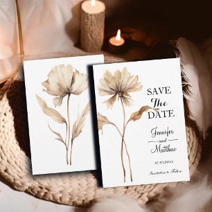 Elegant Pampas Grass 5x7" Save The Date