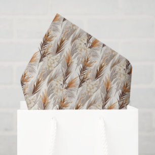 Elegant Pampas Grass tiled  Tissue Paper