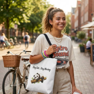 Elegant Panda Bamboo Lover Aesthetic Gift Tote Bag