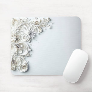 Elegant Paper Quilling Border Mouse Mat