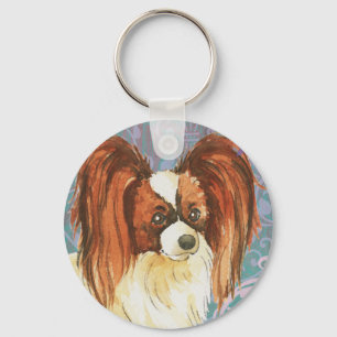 Elegant Papillon Key Ring