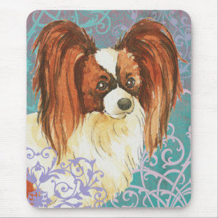 Elegant Papillon Mouse Mat