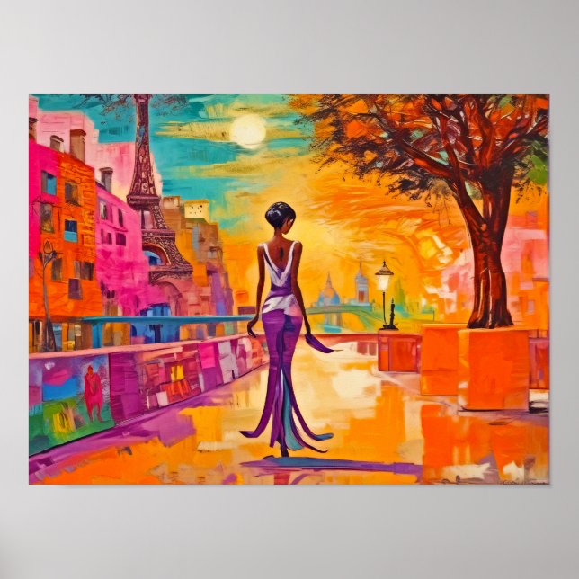 Elegant Paris Print, Value Poster Paper (Matte) (Front)