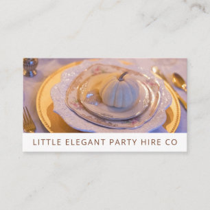 Elegant Party Event Supply Hire Business Card