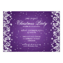 purple christmas card