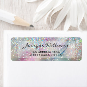 Elegant Pastel Alcohol Ink Holographic Glitter