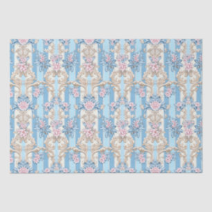 Elegant pastel baroque pattern tissue paper