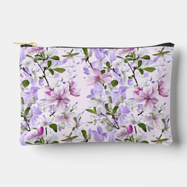 Elegant Pastel Blossom  Accessory Pouch (Front)