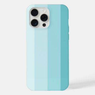 Elegant Pastel Blue Gradient Vertical Stripes iPhone 15 Pro Max Case