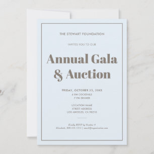 Elegant Pastel Blue Minimalist Business Event Invitation
