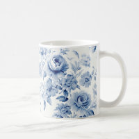 Elegant Pastel Blue Watercolor Roses
