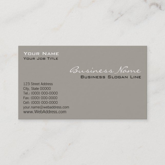 Elegant Pastel Business Cards (Front)