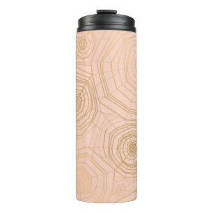 Elegant pastel colour with spider web seamless pat thermal tumbler