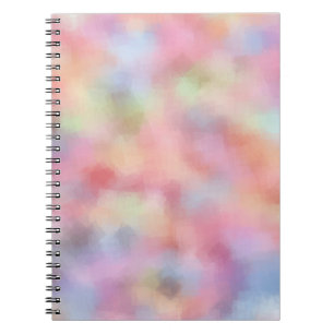 Elegant Pastel Colours Template Modern Red Notebook