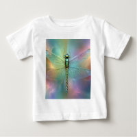 Elegant Pastel Dragonfly Fractal Art,