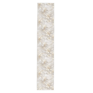 Elegant Pastel Floral Acanthus Patterned Medium Table Runner