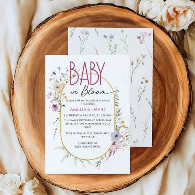 Elegant Pastel Floral Baby Shower Invitation (Creator Uploaded)