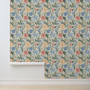 Elegant Pastel Floral Pattern Wallpaper