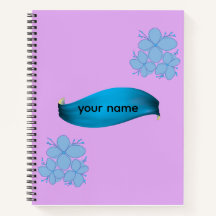 Elegant Pastel Floral Watercolor Personalised Name