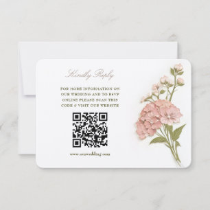 Elegant Pastel Floral Wedding RSVP Card