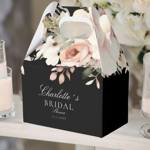 Elegant pastel flower bouquet Bridal Shower     Favour Box
