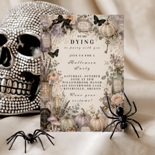 Elegant Pastel Halloween Party Invitation