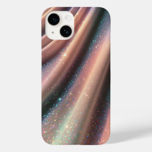 Elegant Pastel Iridescent Glitter Silk Waves Shimm Case-Mate iPhone 14 Case