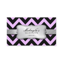 Elegant Pastel Lavender and Black Chevron Pattern