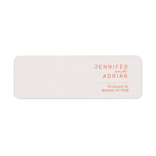Elegant Pastel Minimal White and Red Modern Retur