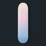 elegant pastel pink blue bright gradient colours skateboard<br><div class="desc">elegant pastel pink blue bright gradient colours. beautiful blurred background. modern blending backdrop. aesthetic abstract art. Soft aurora colours.</div>