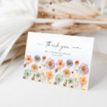 Elegant Pastel Pink Bohemian Field Wildflower Thank You Card<br><div class="desc">Stylish editable easy to use wedding templates,  more items (invitations,  rsvp,  thank you cards,  stationery & decor) with the same design are available in the store. For further customisation,  please click the "Personalise this template",  then "Edit using Design Tool". If you need help or matching items,  please contact me.</div>