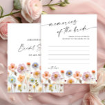 Elegant Pastel Pink Bohemian Memories of the Bride<br><div class="desc">Personalise with the bride to be's name and date of shower. 
For further customisation,  please click the "customise further" link. If you need help,  contact me please.</div>
