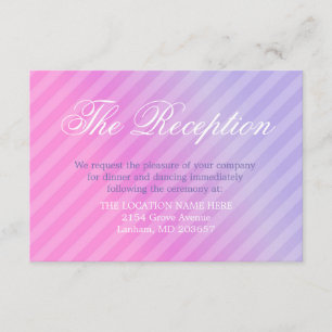 Elegant Pastel Pink Lilac Information Details Card