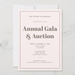 Elegant Pastel Pink Minimalist Business Event Invitation