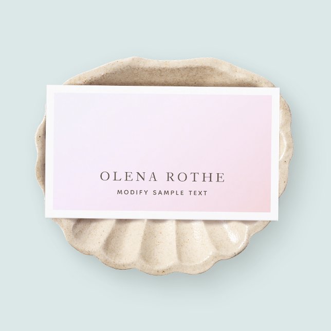 Elegant Pastel Pink Ombre  Calling Card (Creator Uploaded)
