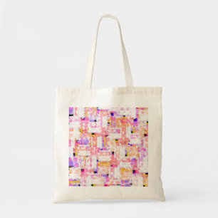 Elegant Pastel Pink, Orange, and Blue Watercolor Tote Bag