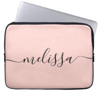 Elegant Pastel Pink Signature Script Name