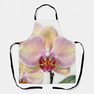 Elegant Pastel Purple Orchid Bloom Apron