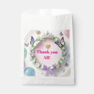 Elegant Pastel Quinceañera Favour Bags with balloo
