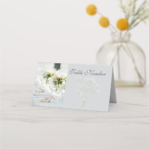 Elegant Pastel Romantic Wedding Table Save the Place Card