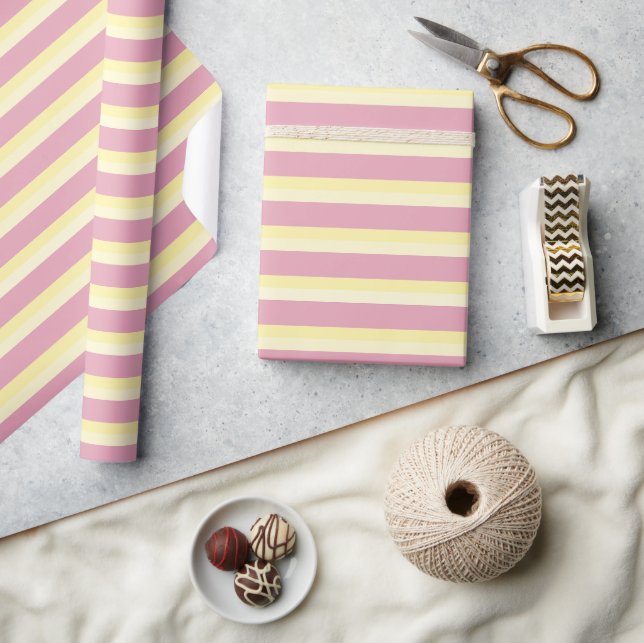 Elegant Pastel Striped Wrapping Paper (Crafts)
