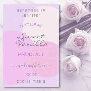 Elegant Pastel Template Product Packaging Labels