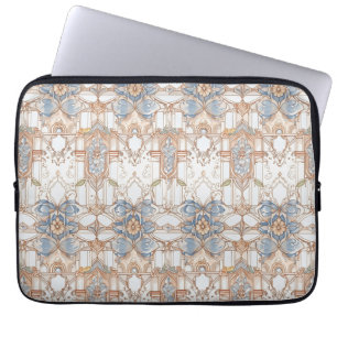 Elegant pastel Vintage Nouveau Floral Laptop Sleeve