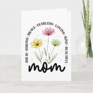 Elegant Pastel Watercolor Mother's Day Mum Gift Card
