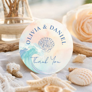 Elegant Pastel Watercolor Sticker   Soft Blush 